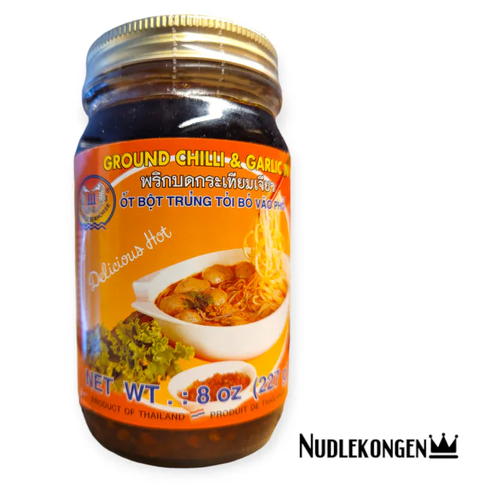 GROUND CHILI & GARLIC IN OIL - 227 GR