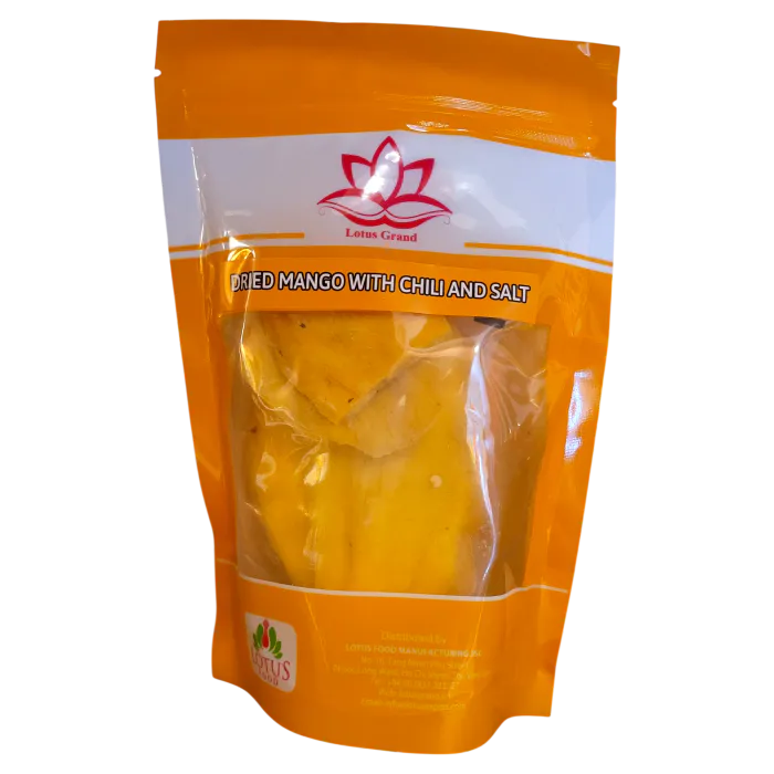 TØRKET MANGO MED CHILI OG SALT - 200 GR